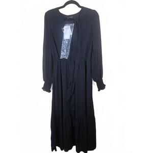 PRETTYGARDEN Women's Floral Boho Dress (Black M)